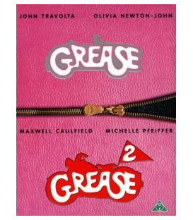 Grease + Grease 2 - 2 DVD - BRUGT