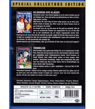 H.C. Andersen: Kejserens Nye Klæder + Tommelise - DVD - BRUGT