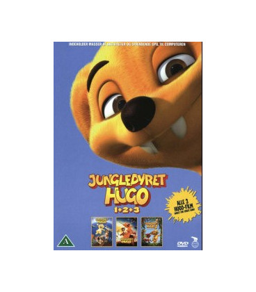 Jungledyret Hugo 1+2+3 - 3 DVD - BRUGT