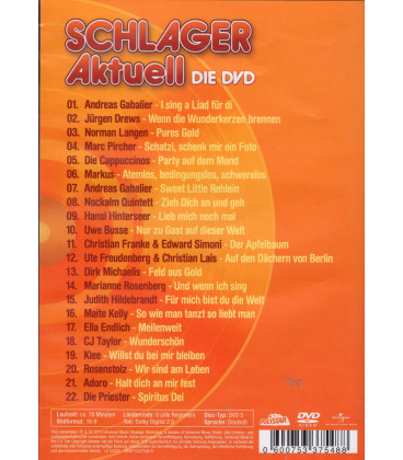 Schlager Aktuell Die DVD - DVD - BRUGT
