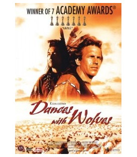 Danser Med Ulve - Dances With Wolves - DVD - BRUGT