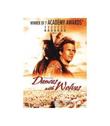 Danser Med Ulve - Dances With Wolves - DVD - BRUGT