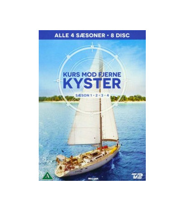 Kurs mod fjerne kyster: Sæson 1-2-3-4 -  8 DVD - BRUGT