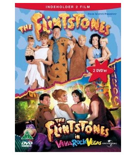 The Flintstones + The Flintstones I Viva Rock Vegas  -  2 disc - 2 DVD - BRUGT