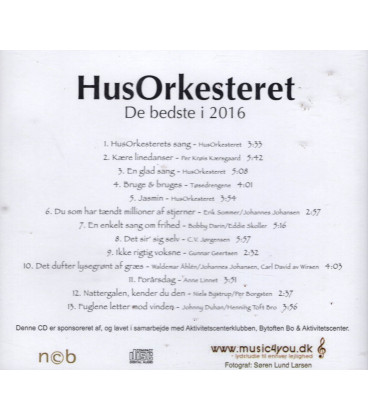 HusOrkestret - De bedste i 2016 - CD - BRUGT
