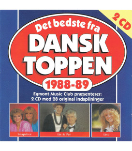 Det Bedste Fra Dansktoppen 1988-89 - 2 CD - BRUGT