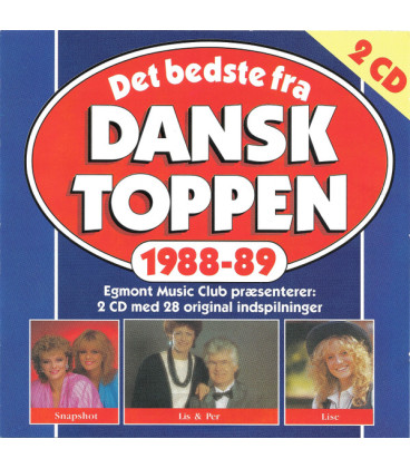 Det Bedste Fra Dansktoppen 1988-89 - 2 CD - BRUGT