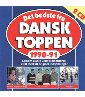 Det Bedste Fra Dansktoppen 1990-91 - 2 CD - BRUGT
