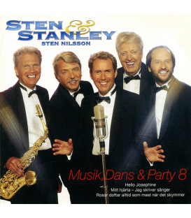 Sten & Stanley, Sten Nilsson – Musik, Dans & Party 8 - CD - BRUGT