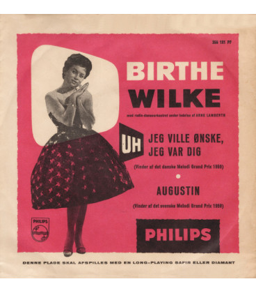 Birthe Wilke - Uh, Jeg Ville Ønske Jeg Var Dig / Augustin - Vinyl, 7" - BRUGT