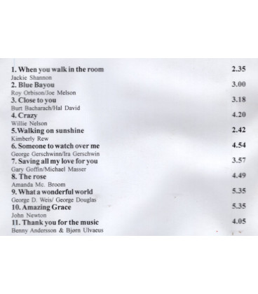Doris Sommerlund -Thank You for the Music - - CD - BRUGT