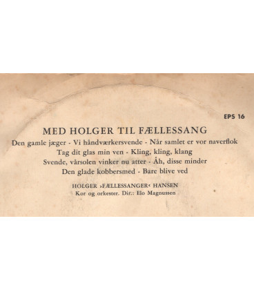 Med Holger til fællessang - Vinyl, 7" - BRUGT