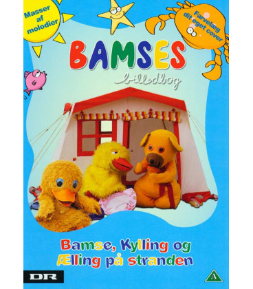 Bamses billedbog: Bamse, Kylling og Ælling på stranden - DVD - BRUGT