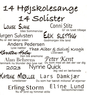 14 Højskolesange - CD - BRUGT