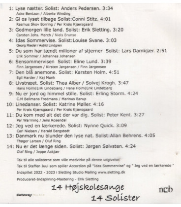 14 Højskolesange - CD - BRUGT