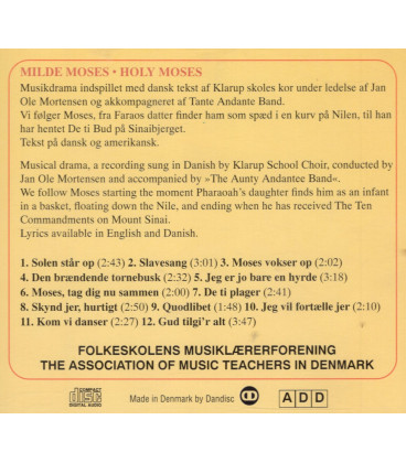 Folkeskolens Musiklærerforening - Milde Moses - CD - BRUGT