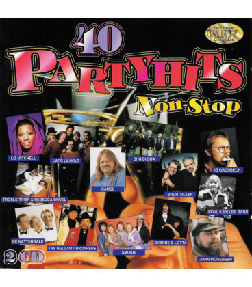 40 Partyhits Non-stop - 2 CD - BRUGT