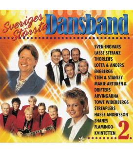 Sveriges Största Dansband  2 - CD - BRUGT