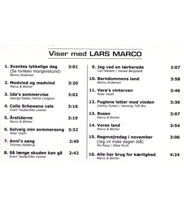 Lars Marco - Viser med Lars Marco - CD - BRUGT