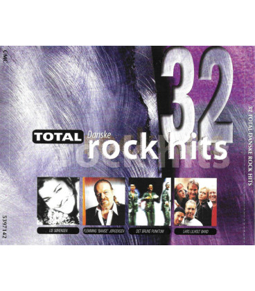 32 Total Danske Rock Hits - 2 CD - BRUGT