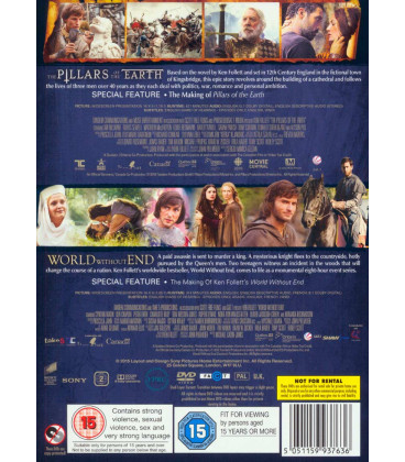 Pillars of the Earth / World Without End (2-pack) - DVD - BRUGT
