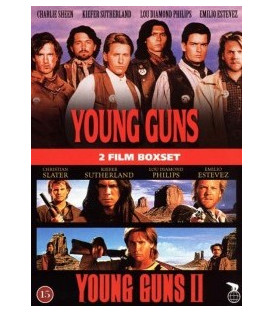 Young Guns 1 + 2  -  2  DVD - BRUGT