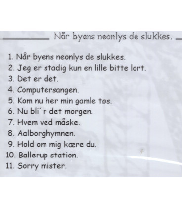 Mickey - Når byens neonlys de slukkes - CD - NY