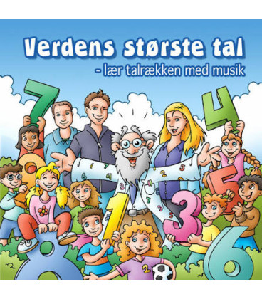 Verdens største tal : lær talrækken med musik - CD - BRUGT