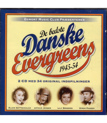 De bedste danske evergreens 1945-54 - 2 CD - BRUGT