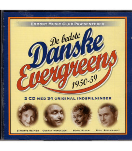De bedste danske evergreens 1950-59 - 2 CD -BRUGT