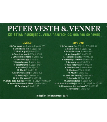 Peter Vesth & Venner - CD - DVD - Brugt