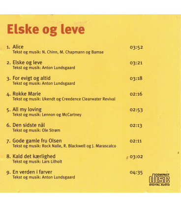Den Røde Tråd - Elske og leve - CD - BRUGT