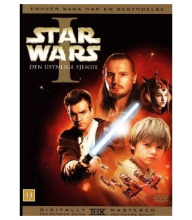 Star Wars 1: Den Usynlige Fjende - DVD - BRUGT