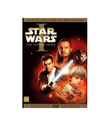 Star Wars 1: Den Usynlige Fjende - DVD - BRUGT