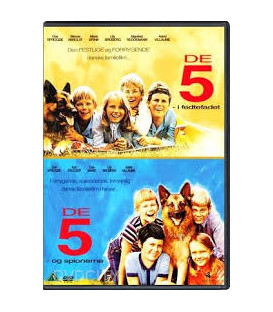 De Fem I Fedtefadet / De Fem Og Spionerne - 2 DVD - BRUGT