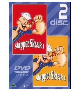 Skipper skræk 1 og 2 - 2 DVD - BRUGT
