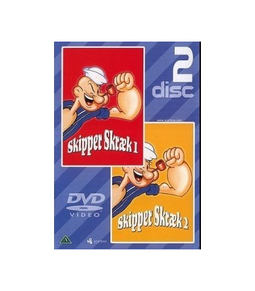 Skipper skræk 1 og 2 - 2 DVD - BRUGT