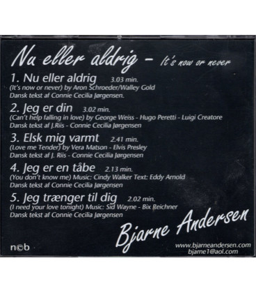 Bjarne Andersen - Nu eller aldrig - CD - BRUGT