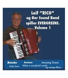 Leif RICO og øersound Band Spiller EVERGREENS Volume 1- instrumental - CD - NY