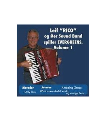 Leif RICO og øersound Band Spiller EVERGREENS Volume 1- instrumental - CD - NY