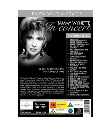 Tammy Wynette  Queen of the Country Music Hall of Fame (DVD Musikvideo) - NY