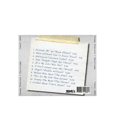 Thomas Pedersen (Den syngende bager) Hallelujah - CD - NY