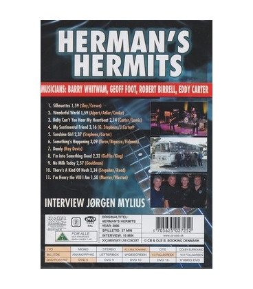 Herman´s Hermits Live in concert Denmark DVD - NY