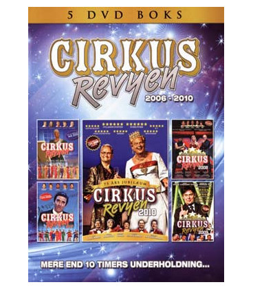 Cirkusrevyen 2006 / 2007 / 2008 / 2009 / 2010 (5-disc) - DVD - BRUGT